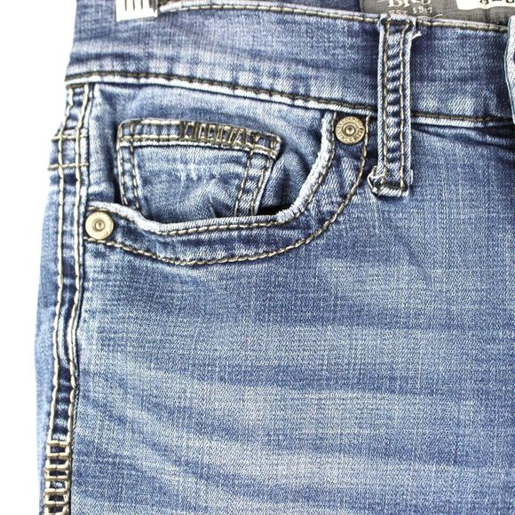 BKE Alec Straight Leg Blue Denim Jeans Women's Size 27R - Picture 3 of 12